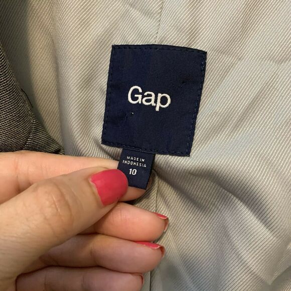 Gap Silver Career Preppy Blazer Sz 10 - Picture 4 of 10